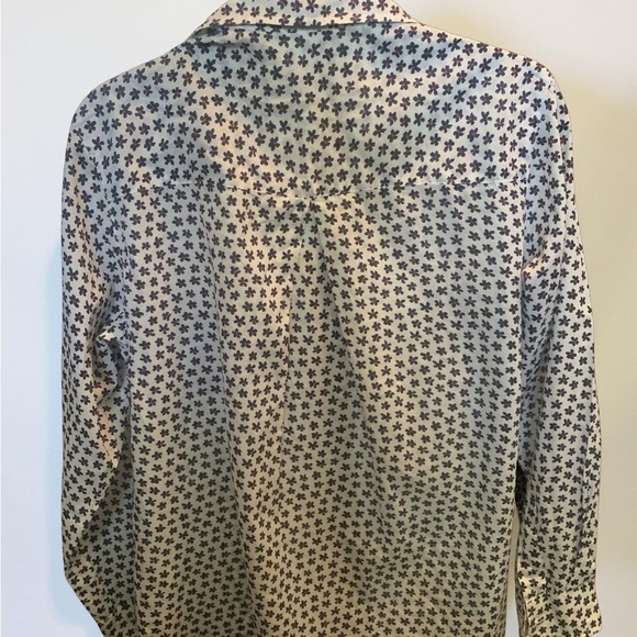 Anthropologie Grayson the Hero Women's Red Poppy Button-Up Blouse Size 03 - Picture 6 of 9